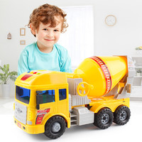 爱婴乐 儿童工程车玩具大号吊车挖掘机挖土机警车消防车惯性故事机玩具