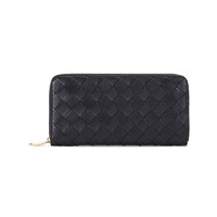 BOTTEGA VENETA 女士羊皮编织长款钱包 608051 VCPP2 8648