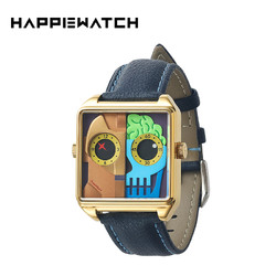 HAPPIEWATCH HappieWatch机械体T2021手表潮流小怪兽方形石英腕表