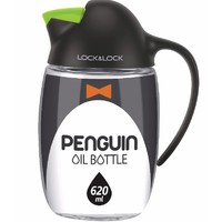 LOCK&LOCK; CKO105ORG 企鹅玻璃自动开合油壶 绿色 620ML