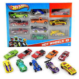 Hot Wheels 风火轮 经典小车系列 1/64 54886 火辣交通组合十辆装