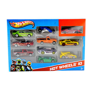 Hot Wheels 风火轮 经典小车系列 1/64 54886 火辣交通组合十辆装