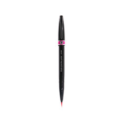 Pentel 派通 日本派通（Pentel）彩色软笔科学毛笔细手账手绘贺卡绘画水彩笔 软头秀丽笔 SESF30C 粉色