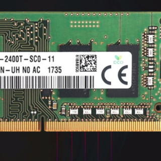 SK hynix 海力士 DDR4 2666MHz 笔记本内存 普条 4GB 绿色