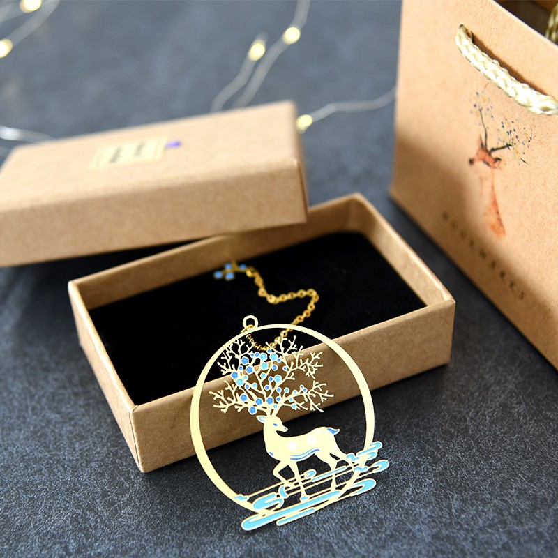 8x5.3x10cm 金属黄铜 个性创意书签