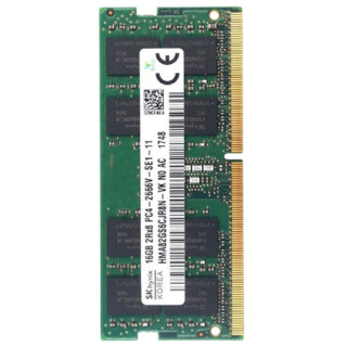 SK hynix 海力士 DDR4 2666MHz 笔记本内存 普条 绿色 16GB