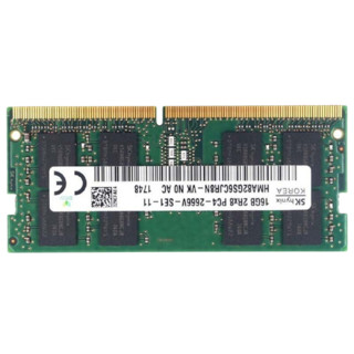 SK hynix 海力士 DDR4 2666MHz 笔记本内存 普条 绿色 16GB