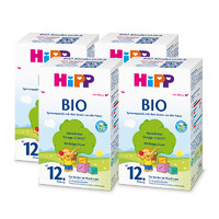 HiPP 喜宝 欧盟有机BIO幼儿配方奶粉 12+/4段12个月以上 德国原装进口600g 4盒