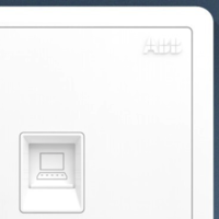ABB 远致系列 电脑插座 明净白 单只装