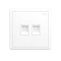 ABB 远致系列 二位电脑插座 明净白 单只装
