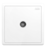 ABB 远致系列 宽频电视插座 明净白 单只装