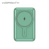 沃品（WOPOW）PW18 20W无线充 磁吸充电宝移动电源适用于苹果iPhone12/13系列 绿色 10000mAh