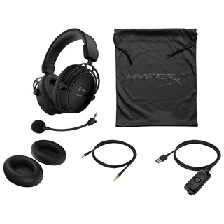 HyperX 极度未知 阿尔法S 耳罩式头戴式降噪有线耳机 曜石黑 3.5mm