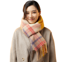 SHANGHAI SYORY 上海故事 女士羊毛围巾 W1921409 姜黄 200*70cm