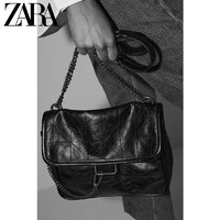 ZARA 女士皮质斜挎小方包 16312004040