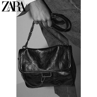 ZARA 女士皮质斜挎小方包 16312004040