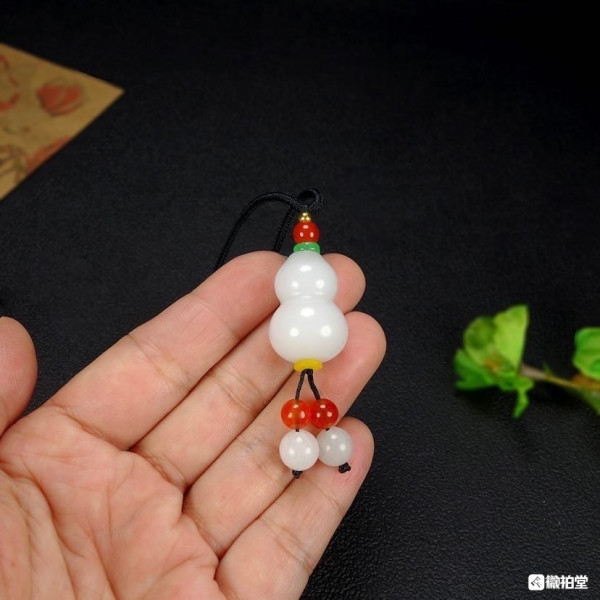 绝美金丝玉羊脂白葫芦