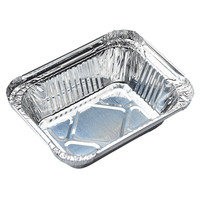 展艺 ZY4502 一次性铝箔盒 15cm*50只 银色