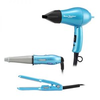 BaByliss 巴比丽丝 吹风机+直发夹+卷发器 迷你旅行造型套装531003053CN（钛蓝色）