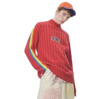 INXX 英克斯 坏系列 SEEBIN艺术家联名 男女款半高领针织衫 XXB4061605 红色 L