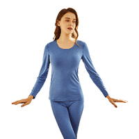 YANXUAN 网易严选 女士秋衣秋裤套装 3999895 20年款 蓝色 S