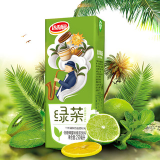 达利园 绿茶饮料 低糖蜂蜜味 250ml*24盒