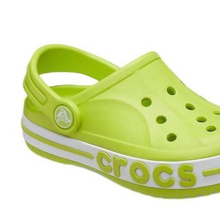 crocs 卡骆驰 205100-3XT 儿童洞洞拖鞋 青柠绿 30码