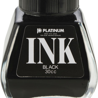 PLATINUM 白金 INK-400 钢笔墨水 黑色 30ml