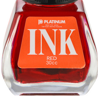 PLATINUM 白金 INK-400 钢笔墨水 红色 30ml