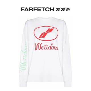 We11Done女士logo印花套头衫FARFETCH发发奇 白色 s