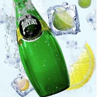 Perrier 巴黎水 气泡水组合装 3口味 330ml*12瓶（原味+柠檬+青柠）