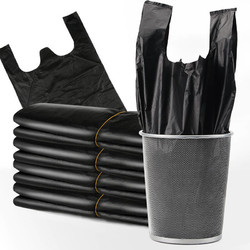 MINGXIN 明信 垃圾袋家用黑色加厚手提背心式拉圾袋一次性厨房卫生间拉圾塑料袋