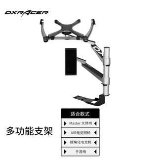 迪锐克斯(DXRACER)电脑椅配件 电竞椅功能移动设备支架-银黑