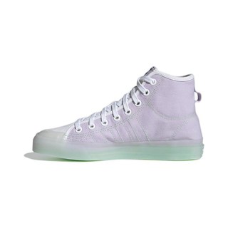 adidas ORIGINALS Nizza Hi Rf 中性休闲运动鞋 GX2709 浅紫色/浅绿色 37