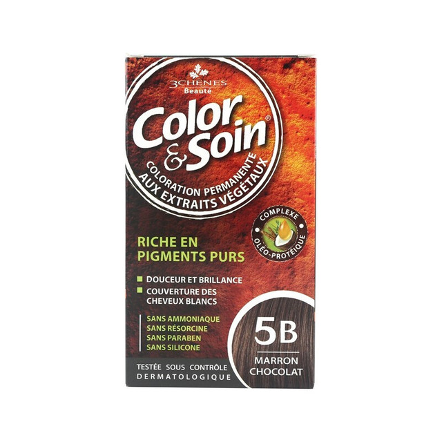 三橡树 有机天然植物长效染发剂 #5B巧克力色 1盒