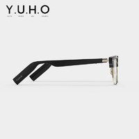 YUHO yuho 蓝牙眼镜智能音频近视护目镜框驾驶开车TWS不入耳无线耳机 DUBLIN 01 平光无度数