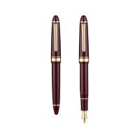 SAILOR 写乐 钢笔 标准鱼雷系列 11-1521 红金 F尖 单支礼盒装