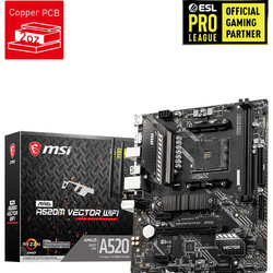 MSI 微星 MAG A520M VECTOR WIFI 微冲 主板（AMD A520/Socket AM4）