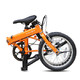  DAHON 大行 顺丰配送大行折叠自行车16寸单速通勤男女式学生自行车YUKI上班族单车KT610 橙色　