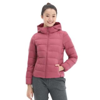 uniqlo 优衣库 女士连帽短款羽绒服 429454 桃红色 s