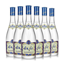 xufu叙府大曲蓝金浓香型白酒52度500ml6瓶整箱装纯粮食酒过节送礼