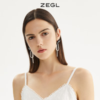 ZENGLIU ZEGL设计师在逃公主蝴蝶结流苏耳环女2021年新款潮耳钉高级感耳饰