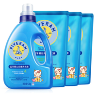 FIVERAMS 五羊 婴儿抑菌洗衣液 1.2kg+1kg*3袋