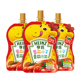 Heinz 亨氏 番茄酱 番茄小子 番茄沙司 手抓饼披萨意面酱110g*3袋