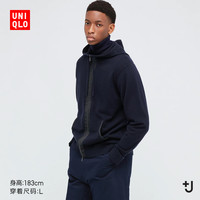 UNIQLO 优衣库 +J 男子羊绒混纺连帽开衫 445804