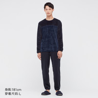 UNIQLO 优衣库 男子摇粒绒睡衣套装 442301