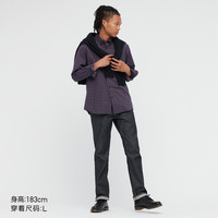 UNIQLO 优衣库 男子长绒棉格子衬衫 441722