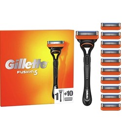 Gillette 吉列 Fusion5 锋隐 男士剃须5层刀片 11片装