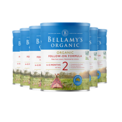 BELLAMY'S 贝拉米 有机婴幼儿奶粉 900g 2段 6罐包邮装