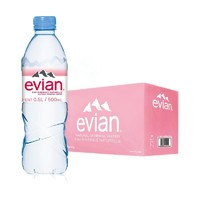 PLUS会员：evian 依云 法国原装进口 evian依云矿泉水 500ml*24瓶